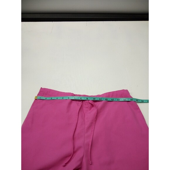 Set Of 2 Cherokee Workwear Scrub Bottoms Scrub Pants Pink Size Small Elastic - Picture 4 of 7
